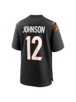 Men's Cincinnati Bengals Tyron Johnson Nike Black Home Game Player Jersey