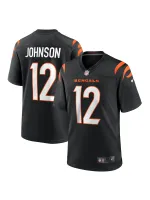 Men's Cincinnati Bengals Tyron Johnson Nike Black Home Game Player Jersey