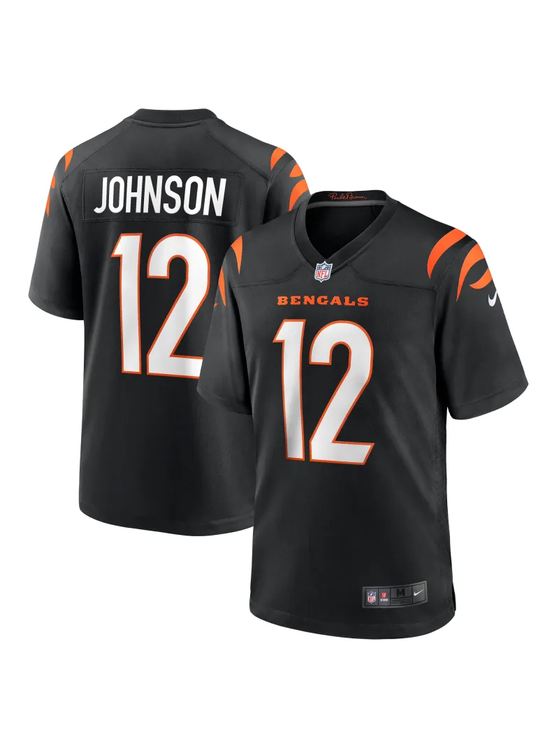 Men's Cincinnati Bengals Tyron Johnson Nike Black Home Game Player Jersey