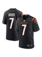 Men's Cincinnati Bengals Will Grier Nike Black Team Game Jersey