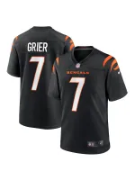 Men's Cincinnati Bengals Will Grier Nike Black Team Game Jersey