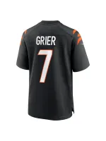 Men's Cincinnati Bengals Will Grier Nike Black Team Game Jersey