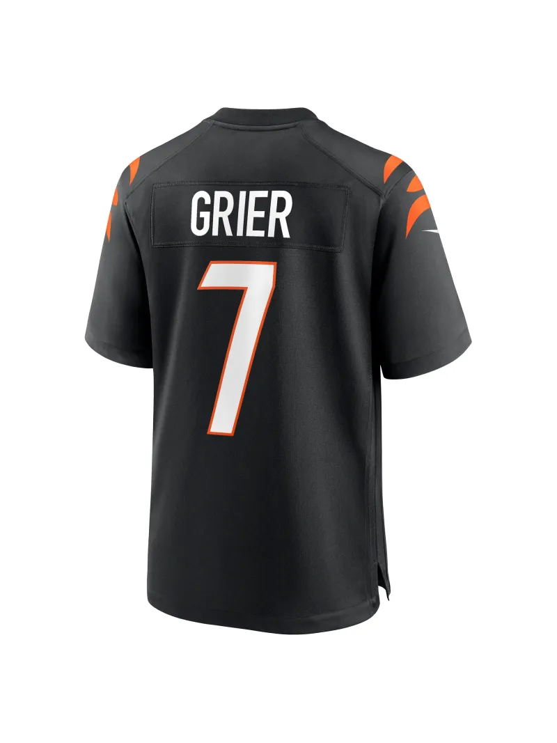 Men's Cincinnati Bengals Will Grier Nike Black Team Game Jersey