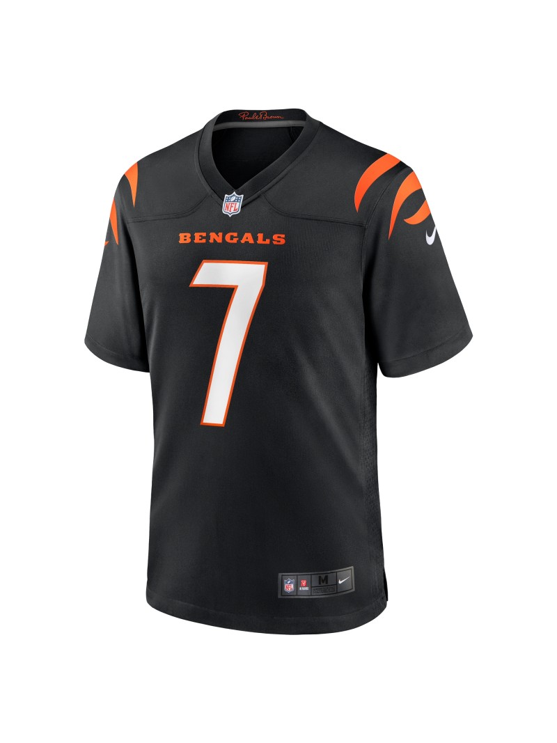 Men's Cincinnati Bengals Will Grier Nike Black Team Game Jersey