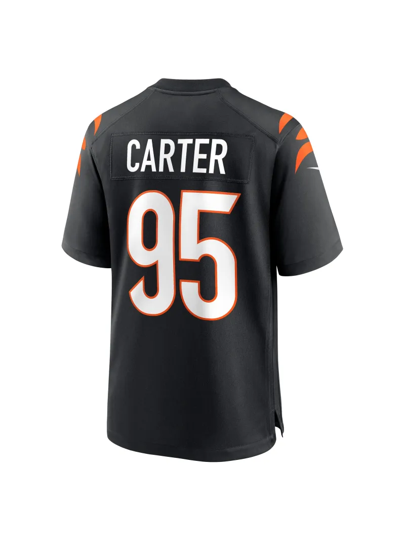 Men's Cincinnati Bengals Zach Carter Nike Black Game Player Jersey