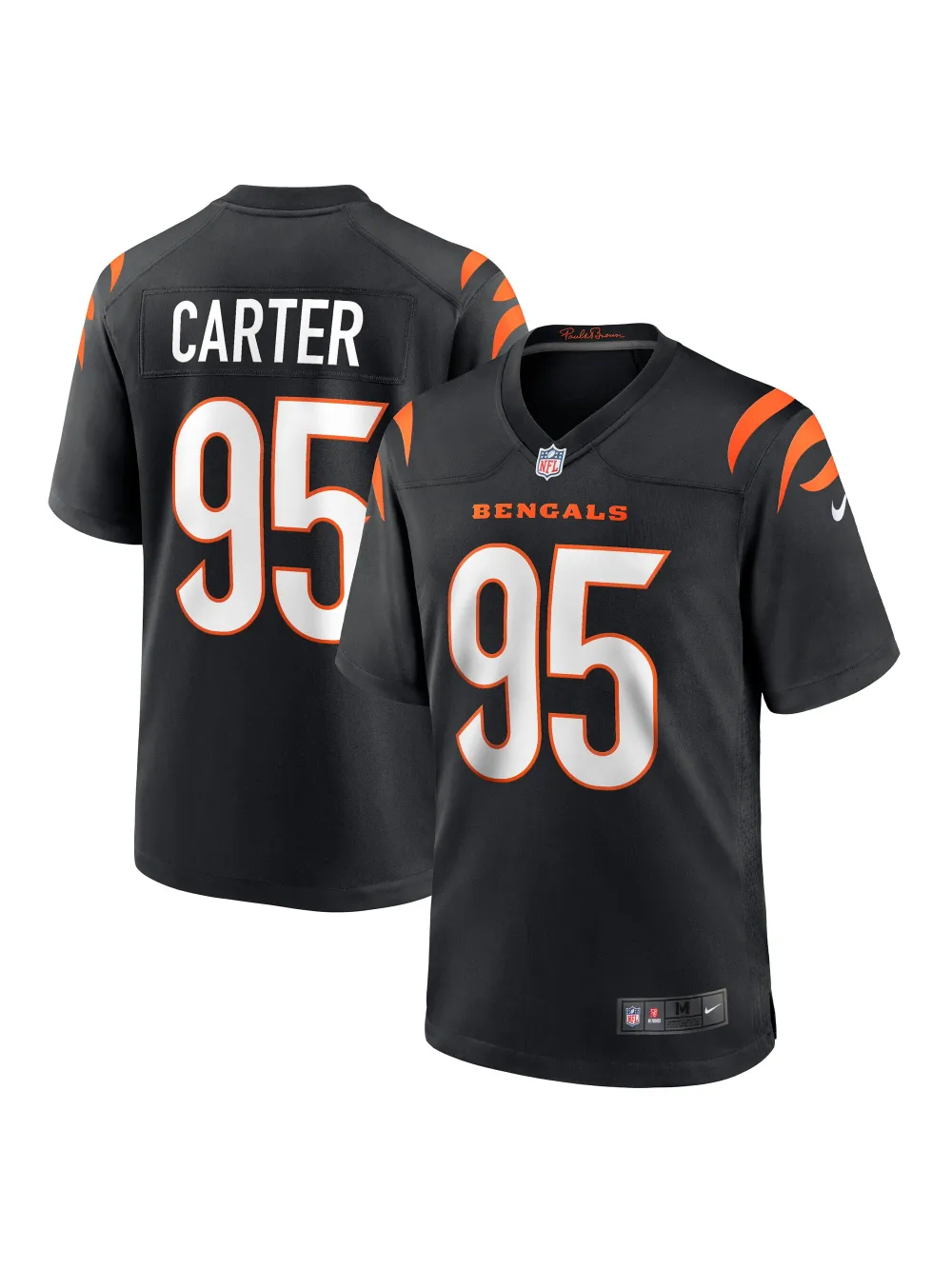 Men's Cincinnati Bengals Zach Carter Nike Black Game Player Jersey