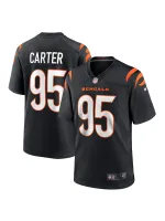 Men's Cincinnati Bengals Zach Carter Nike Black Game Player Jersey