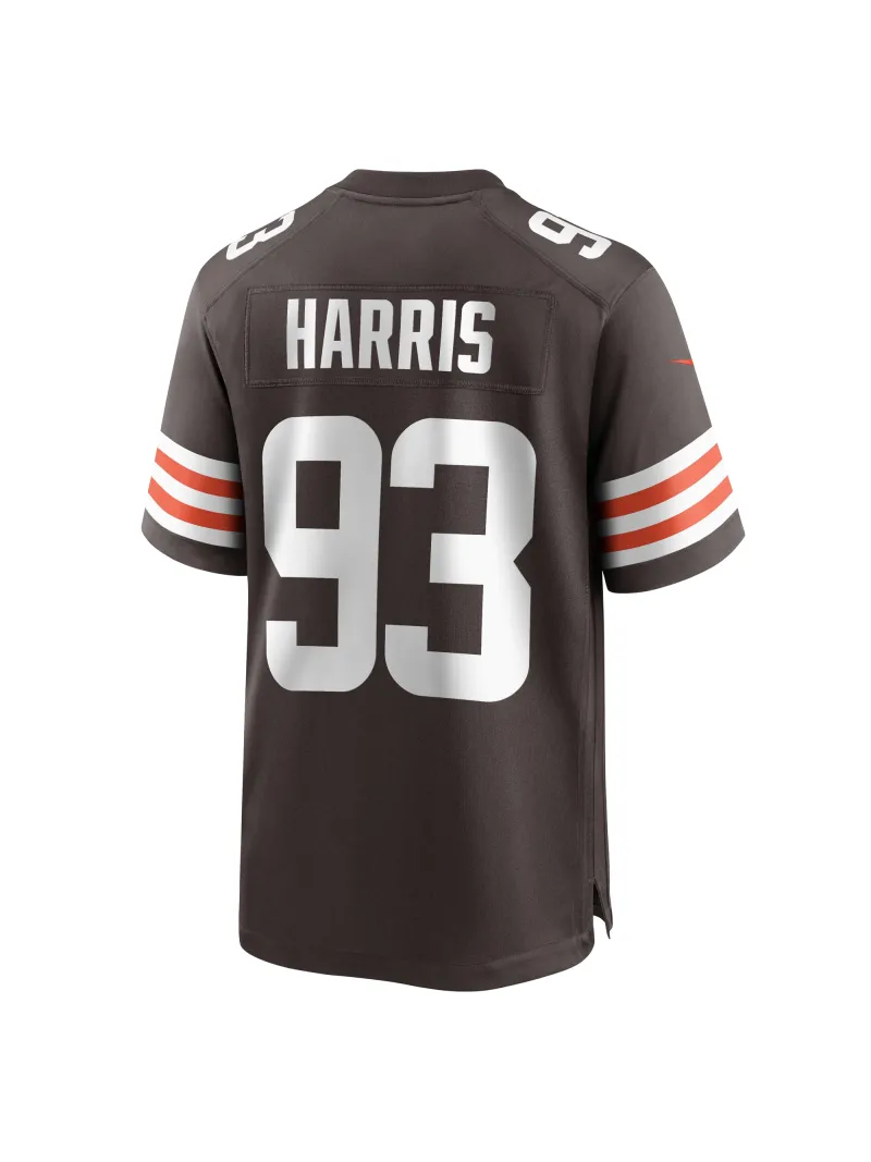 Men's Cleveland Browns Shelby Harris Nike Brown Team Game Jersey