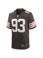 Men's Cleveland Browns Shelby Harris Nike Brown Team Game Jersey