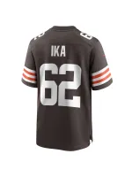 Men's Cleveland Browns Siaki Ika Nike Brown Team Game Jersey