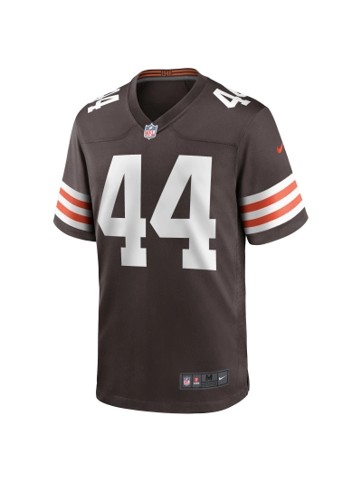 Men's Cleveland Browns Sione Takitaki Nike Brown Game Jersey 02
