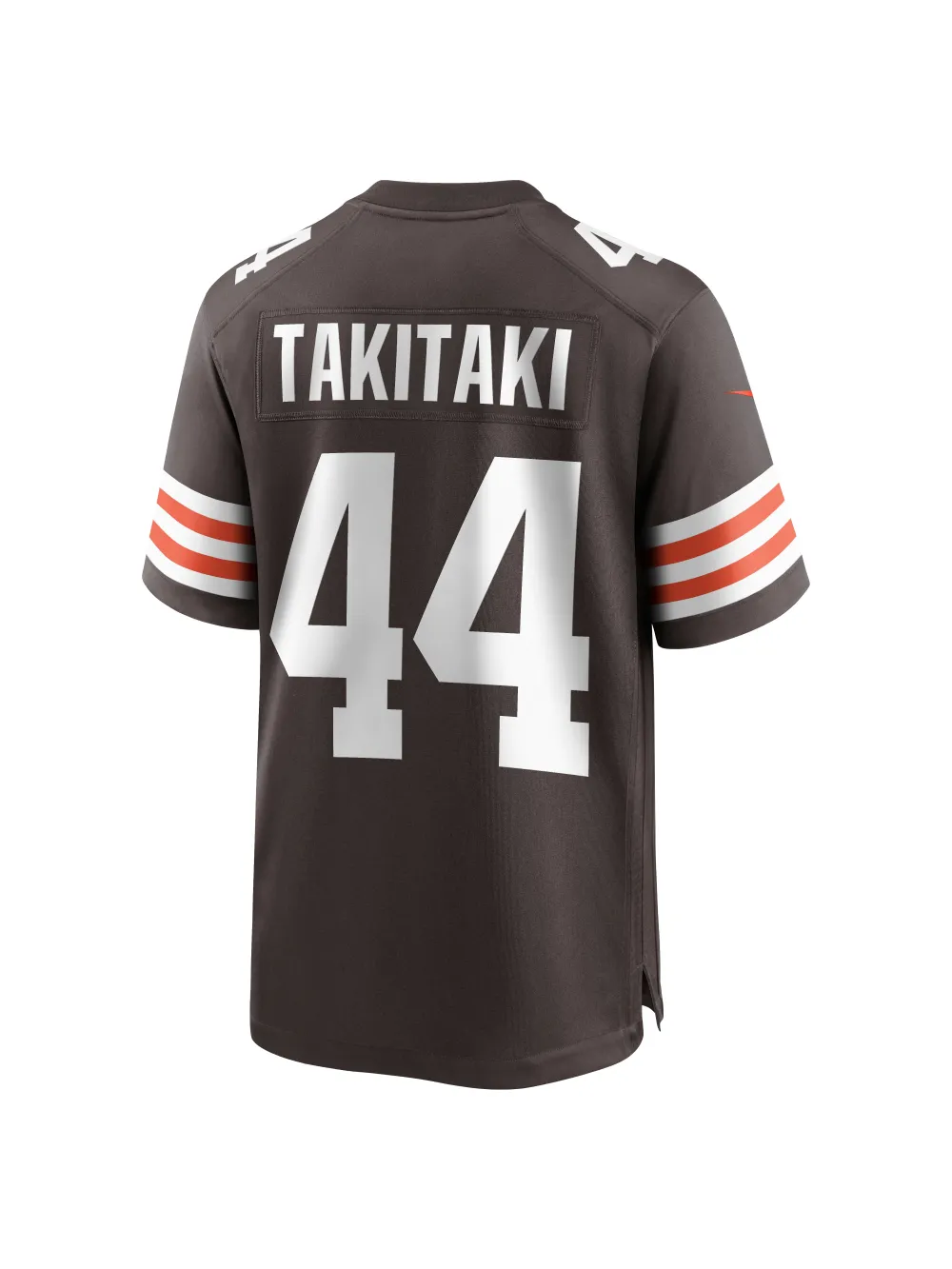 Men's Cleveland Browns Sione Takitaki Nike Brown Game Jersey