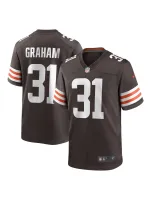 Men's Cleveland Browns Thomas Graham Jr. Nike Brown Team Game Jersey