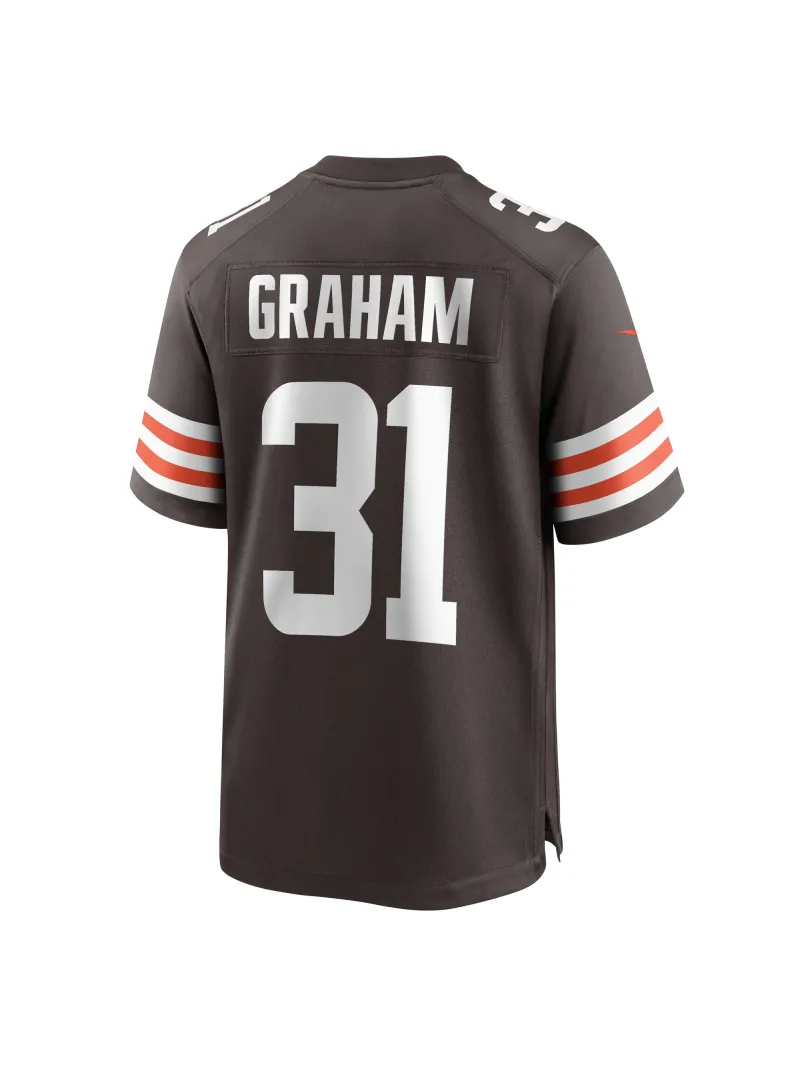Men's Cleveland Browns Thomas Graham Jr. Nike Brown Team Game Jersey