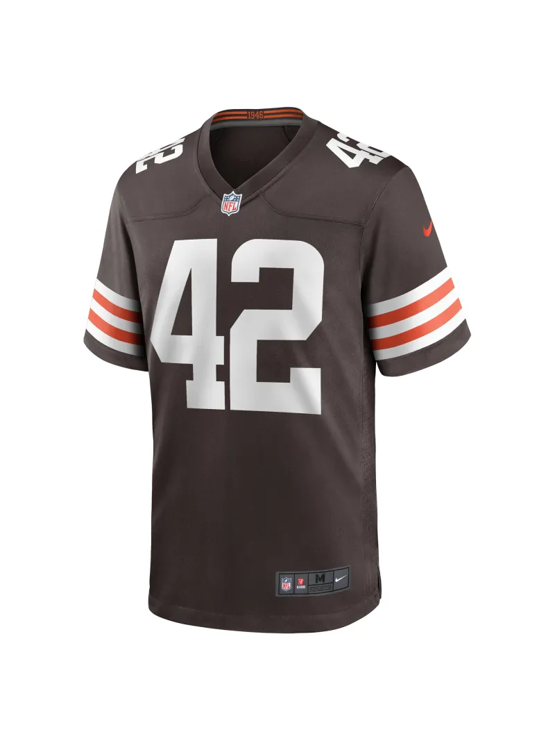 Men's Cleveland Browns Tony Fields II Nike Brown Team Game Jersey