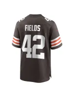 Men's Cleveland Browns Tony Fields II Nike Brown Team Game Jersey