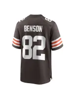 Men's Cleveland Browns Trinity Benson Nike Brown Team Game Jersey