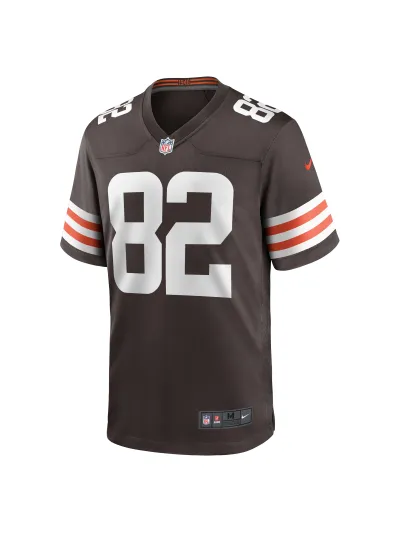 Men's Cleveland Browns Trinity Benson Nike Brown Team Game Jersey 02