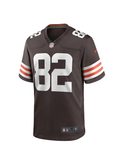 Men's Cleveland Browns Trinity Benson Nike Brown Team Game Jersey 02