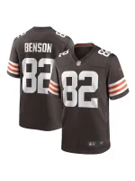 Men's Cleveland Browns Trinity Benson Nike Brown Team Game Jersey