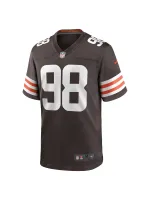 Men's Cleveland Browns Trysten Hill Nike Brown Game Jersey