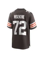 Men's Cleveland Browns Ty Nsekhe Nike Brown Game Jersey