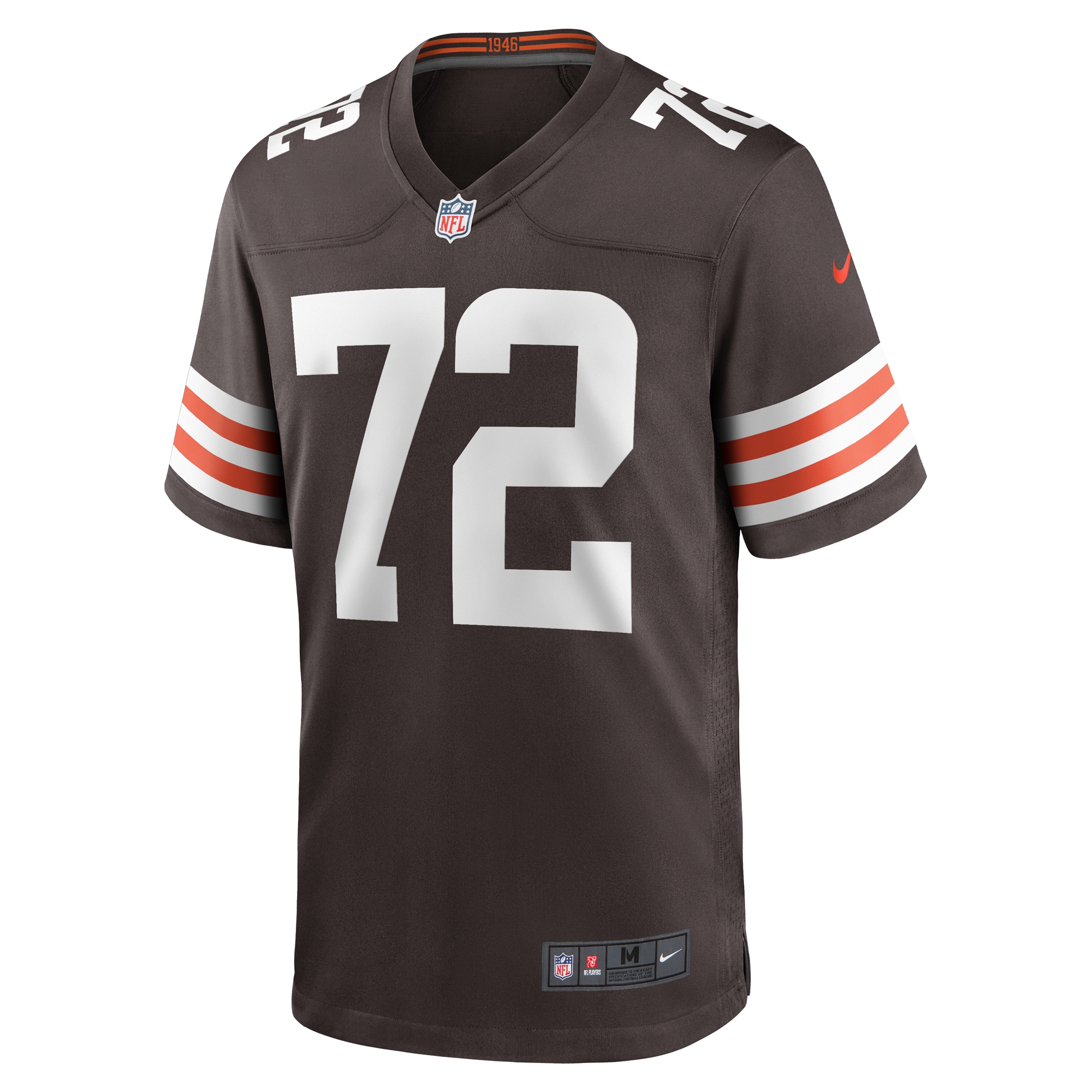 Men's Cleveland Browns Ty Nsekhe Nike Brown Game Jersey