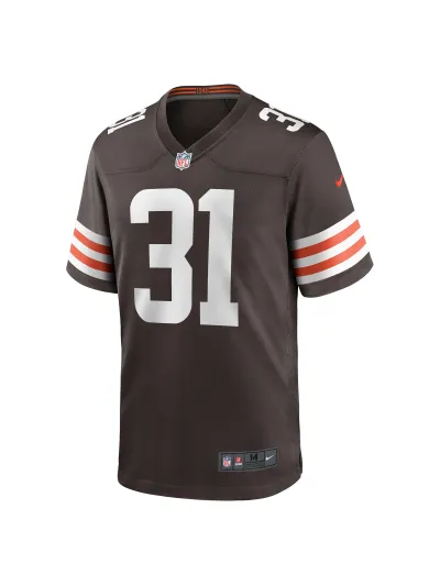 Men's Cleveland Browns Vincent Gray Nike Brown Team Game Jersey 02