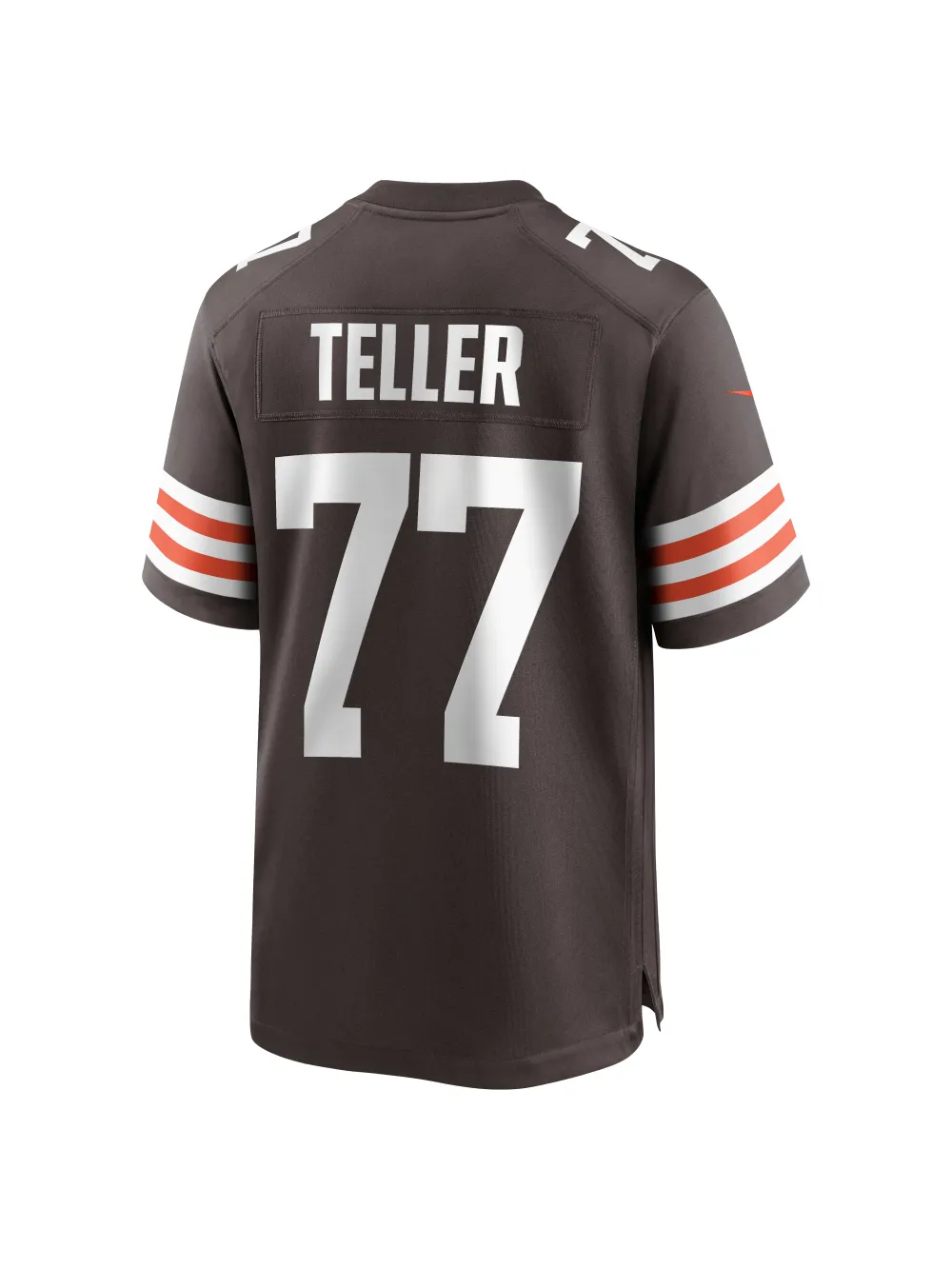 Men's Cleveland Browns Wyatt Teller Nike Brown Game Jersey
