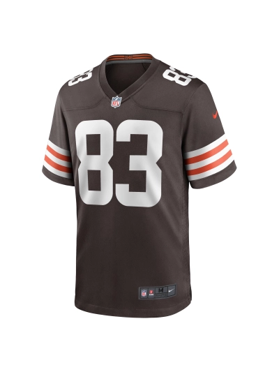 Men's Cleveland Browns Zaire Mitchell-Paden Nike Brown Team Game Jersey 02
