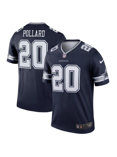Men's Dallas Cowboys Tony Pollard Nike Navy Legend Player Jersey 01