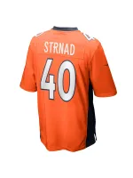 Men's Denver Broncos Keondre Coburn Nike Orange Game Jersey