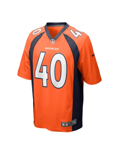Men's Denver Broncos Keondre Coburn Nike Orange Game Jersey 02