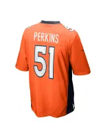 Men's Denver Broncos Ronnie Perkins Nike Orange Game Jersey