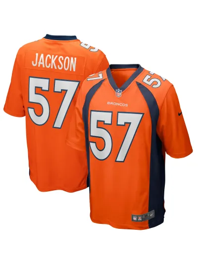 Men's Denver Broncos Tom Jackson Nike Orange Game Retired Player Jersey 01