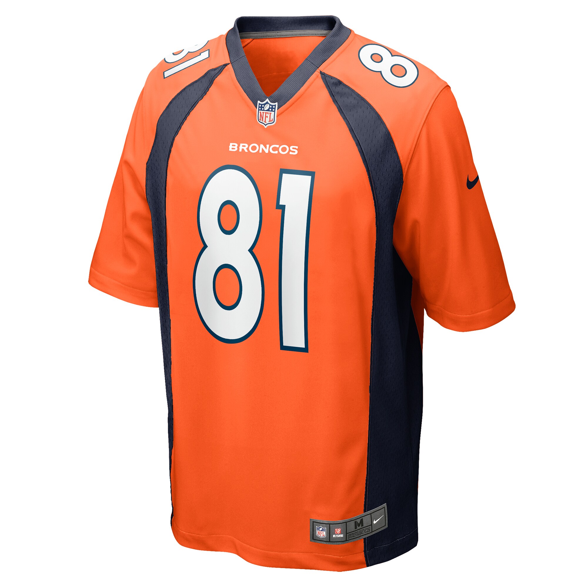Men's Denver Broncos Tre'Quan Smith Nike Orange Game Jersey
