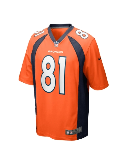 Men's Denver Broncos Tre'Quan Smith Nike Orange Game Jersey 02