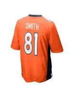 Men's Denver Broncos Tre'Quan Smith Nike Orange Game Jersey