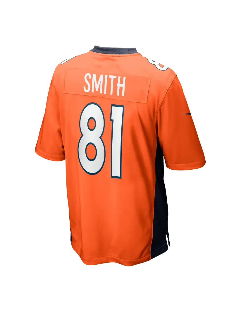 Men's Denver Broncos Tre'Quan Smith Nike Orange Game Jersey