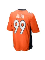 Men's Denver Broncos Zach Allen Nike Orange Game Player Jersey