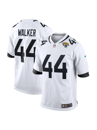 Men's Jacksonville Jaguars Travon Walker Nike White Player Game Jersey 01