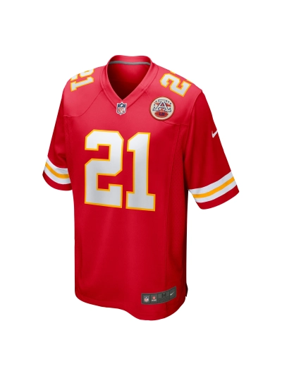 Men's Kansas City Chiefs Trent McDuffie Nike Red Player Game Jersey 02
