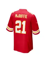 Men's Kansas City Chiefs Trent McDuffie Nike Red Player Game Jersey