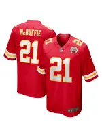 Men's Kansas City Chiefs Trent McDuffie Nike Red Player Game Jersey