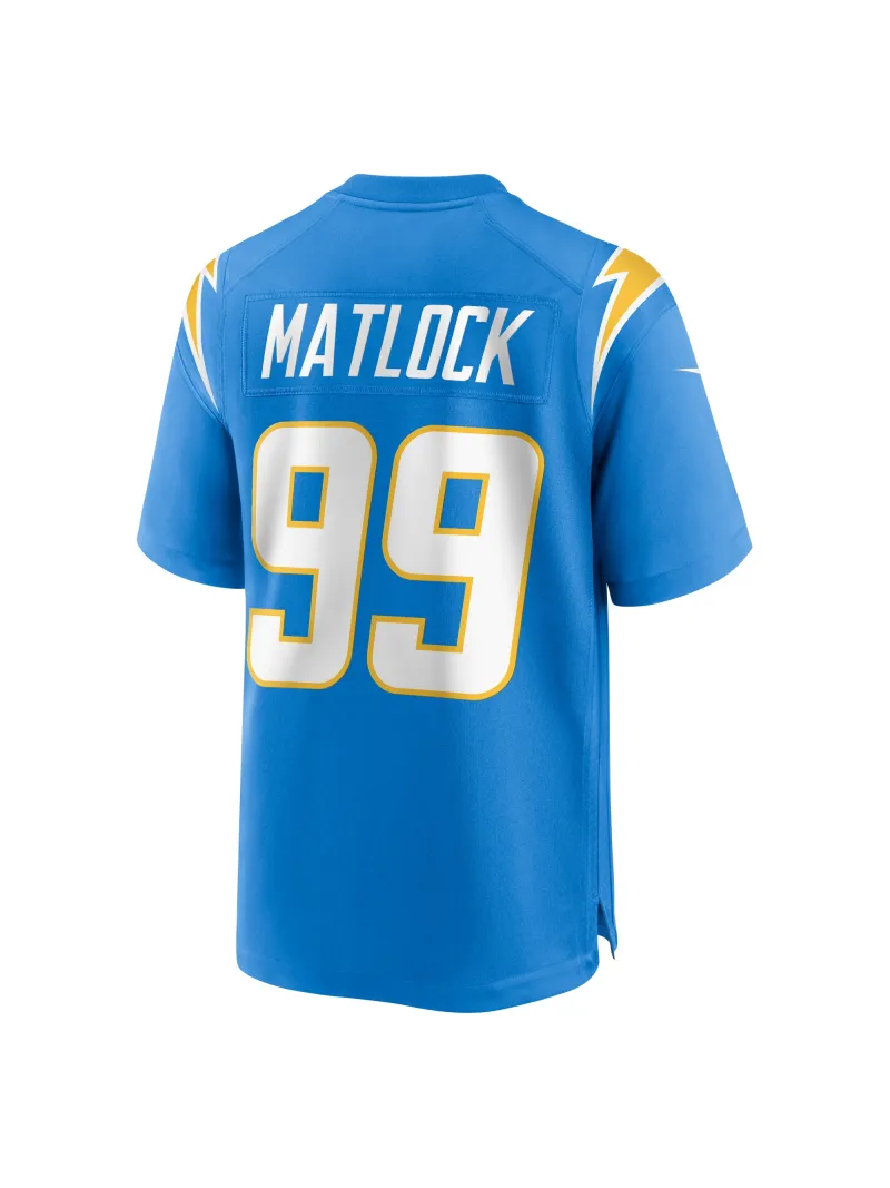  Men's Los Angeles Chargers Scott Matlock Nike Powder Blue Team Game Jersey