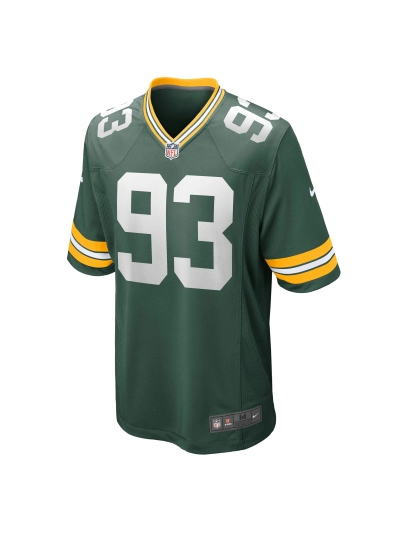 Men's Green Bay Packers T.J. Slaton Nike Green Game Jersey 02