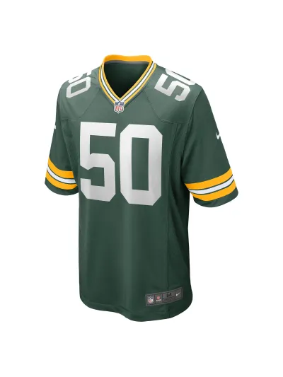 Men's Green Bay Packers Zach Tom Nike Green Game Player Jersey 02