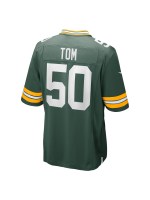 Men's Green Bay Packers Zach Tom Nike Green Game Player Jersey