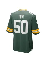 Men's Green Bay Packers Zach Tom Nike Green Game Player Jersey