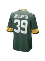 Men's Green Bay Packers Zayne Anderson Nike Green Team Game Jersey